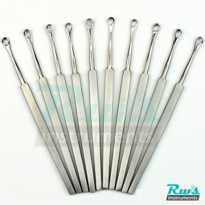 10 pcs Ear Cleaner Ear pick Curette Wax Remover Earpick Stainless Steel