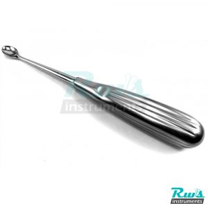 Volkmann bone curette 10x14 mm sharp spoon Fig. 4 dental tissue surgery 17 cm