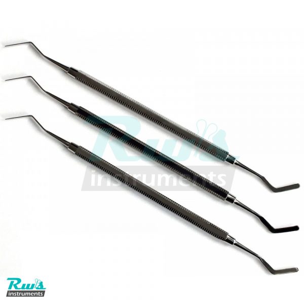 3x Set Heidemann Spatel Zhenspatel Dental tooth probe Modelingpate l Heidman