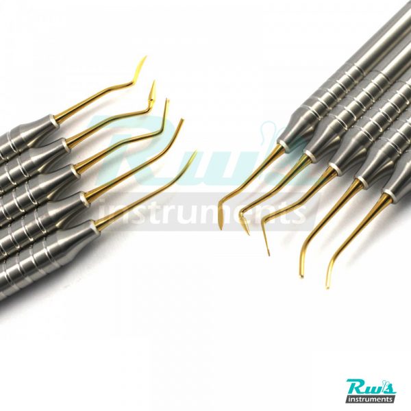 5x Dental Set PK Thomas Waxing Wax Modeling Probes Scaler with pouch modelling
