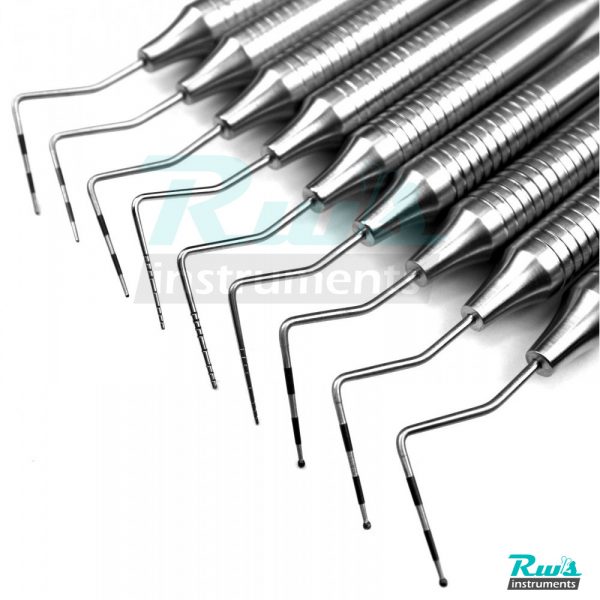 9x set Williams-Fox CP-12 Dental probe color coded probe Dental