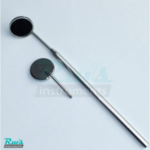 Dental Tooth Mirror Handle 1 Holder + 2 Mirrors No.4 Dentist mirror mouth