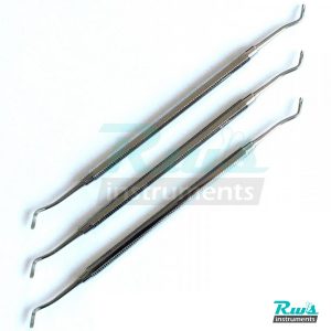 Squid scalers for dental calculus, set of 3 units