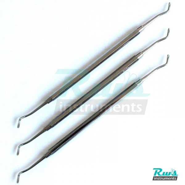 Squid scalers for dental calculus, set of 3 units