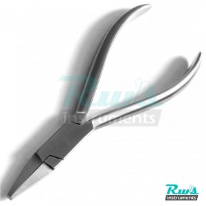 Flat Nose Plier Orthodontic Plain Dental Instruments 14 cm