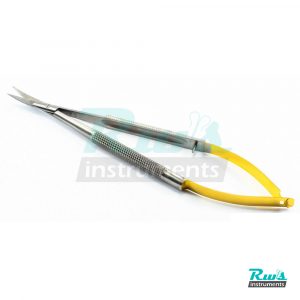 Castroviejo Micro Scissor Curved / Straight Tip TC gold