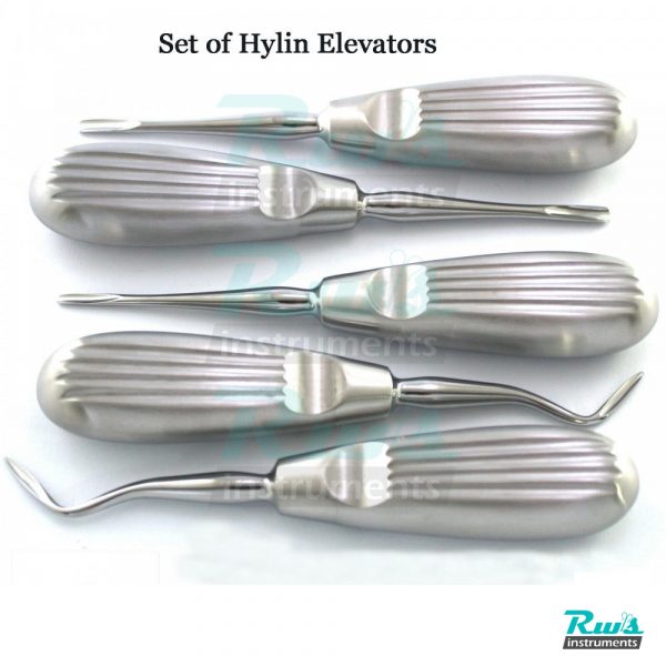 5 Pcs Dental Root Elevators Oral Surgery PDL Hylin Elevator Tooth loosening