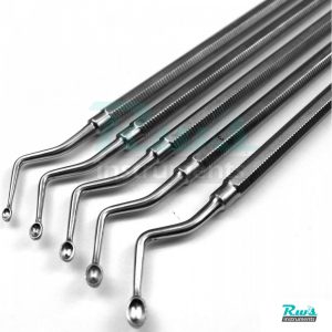 5 Set Hemingway Bone Curette Dental Scaler Instrument size 0 1 2 3 4 Periodontal