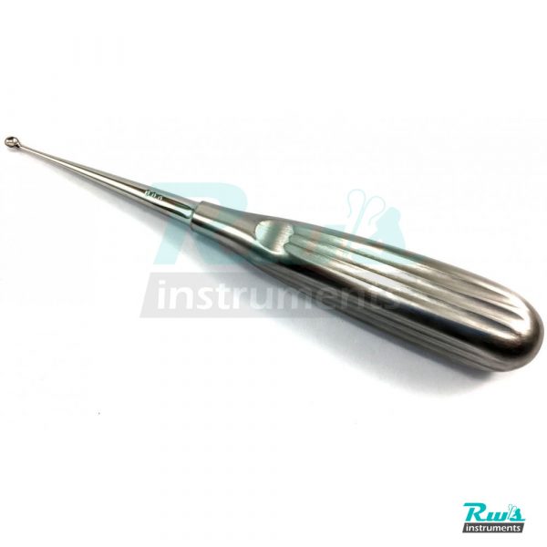 Bruns bone curette Round sharp spoon Fig. 000 dental tissue surgery 17 cm
