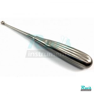 Bruns bone curette Round sharp spoon Fig. 0 dental tissue surgery 17 cm