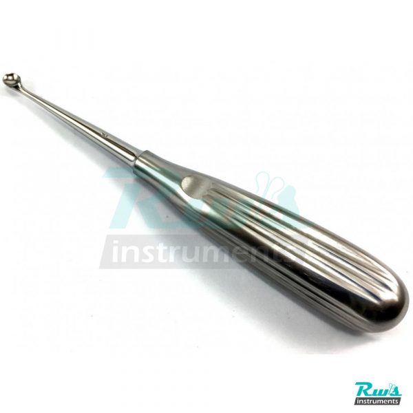 Bruns bone curette Round sharp spoon Fig. 2 dental tissue surgery 17 cm