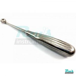 Bruns bone curette Round sharp spoon Fig. 4 dental tissue surgery 17 cm