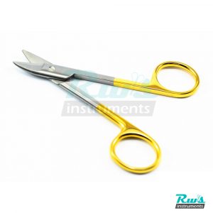 Crown Scissors 10,5 cm TC Straight / Curved tip