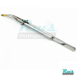 Jacket Grip forceps 15 cm Crown telescope tweezer jaw dental diamond pin plier
