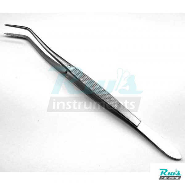 Meriam Tweezer Curved smooth 15 cm Tweezers Dental Surgery Surgical Medical