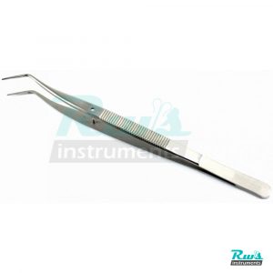 Meriam Tweezer Curved smooth 15 cm Tweezers Dental Surgery Surgical Medical