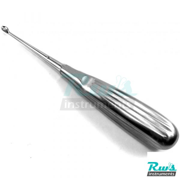 Volkmann bone curette 7x8 mm sharp spoon Fig. 1 dental tissue surgery 17 cm