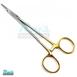Crile Wood Needle Holder TC straight
