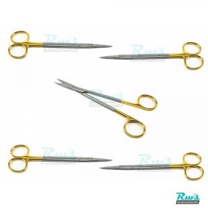 Kelly scissors 16 cm / 18 cm TC curved / Straight pointed gold
