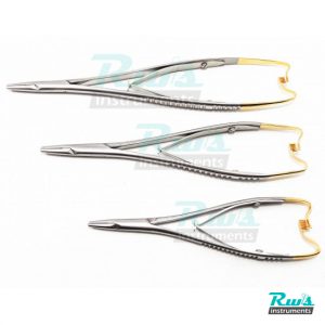 Mathieu Needle Holder TC gold surgical suture Dental