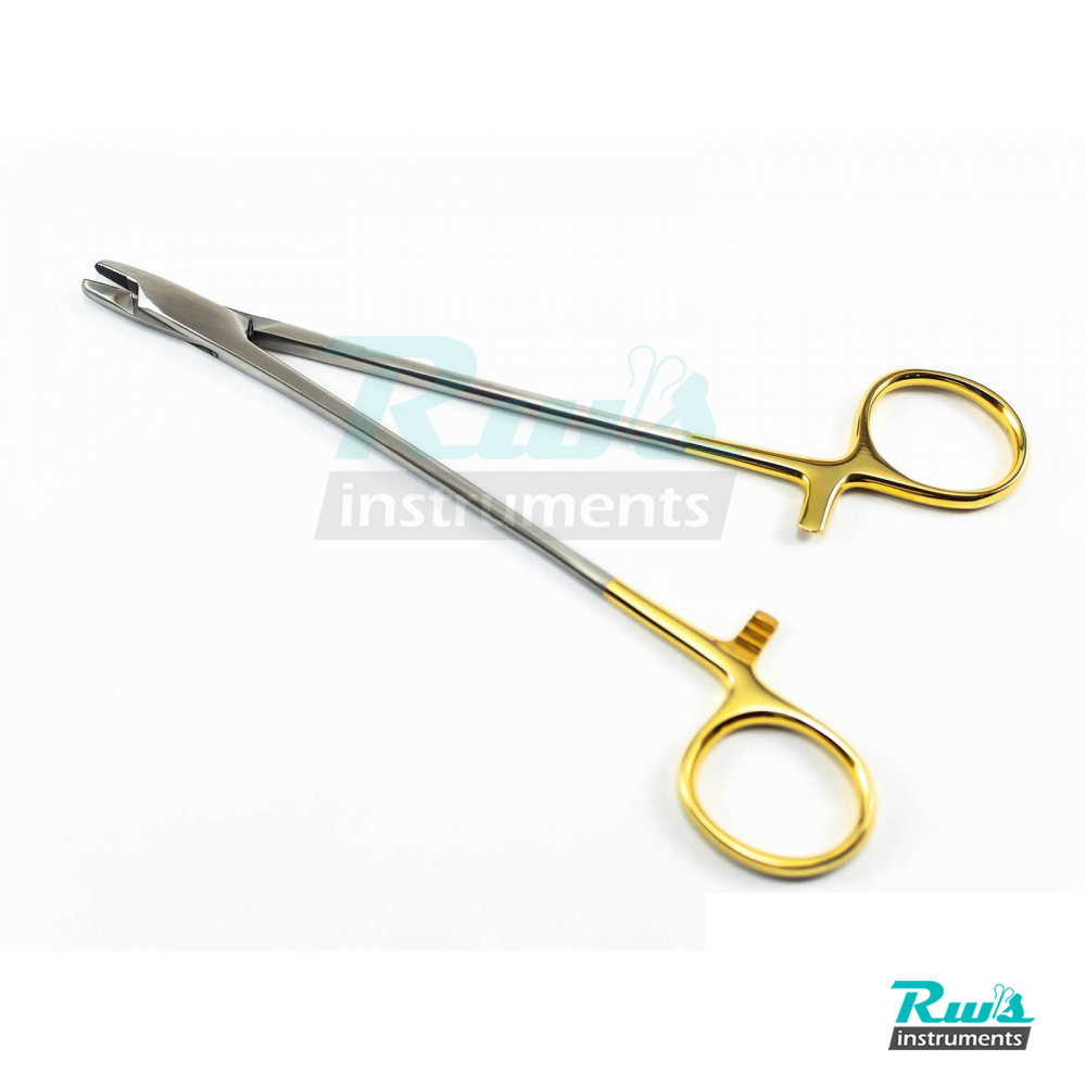 Sternal Wire Twister Needle Holder 18 cm extra strong TC gold surgical suture Sternal Wire Twister Needle Holder 18 cm extra strong TC gold surgical suture