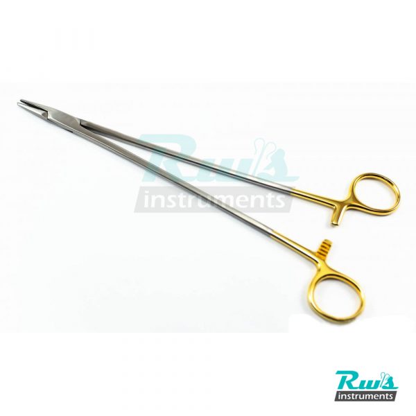 TC DeBakey Needle Holder straight 23 cm suture gold seam surgical