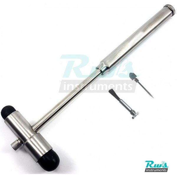 Reflex hammer Buck 18 cm Needle brush percussion diagnostic muscles hospital