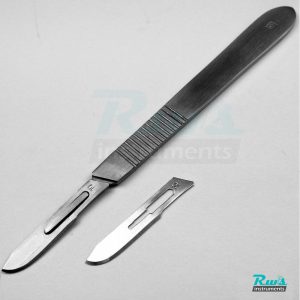 Scalpel Handle Nr 3, 10 blade Nr. 10, knife holder