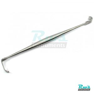 Senn Miller hook retractor wound retractors 16 cm 3 sharp / Blunt prongs surgical