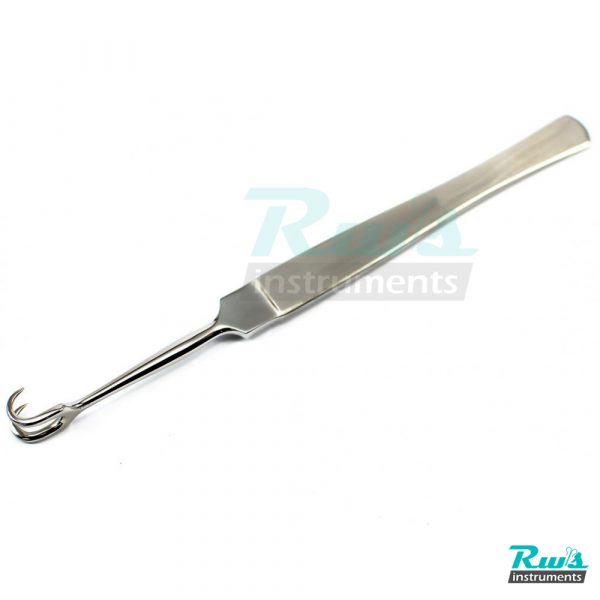 tracheal hook retractor wound retractors 16 cm 2 sharp prongs surgery surgical
