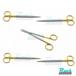 Kelly scissors 16 cm / 18 cm TC curved / Straight pointed gold