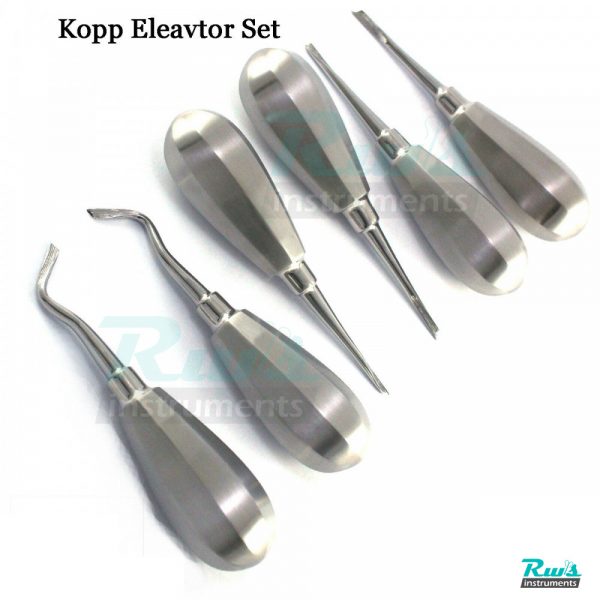 6 Pcs Dental Root Elevators Kopp Oral Surgery PDL Luxating Tooth loosening