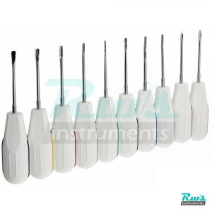 Luxating set of 10 Root Elevators